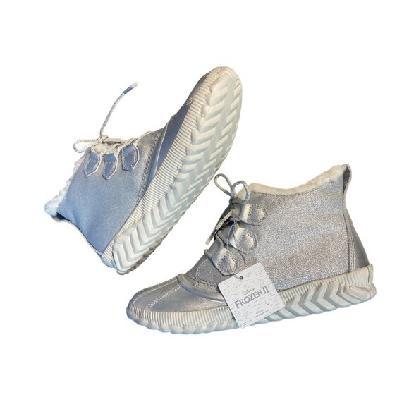 NEW Sorel Disney Frozen Snow Boots W's 10 Silver Faux Shearling -25F HTF - Picture 10 of 12